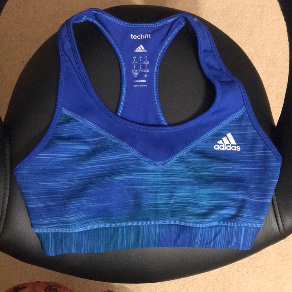 ADIDAS BLUE Sports Bra